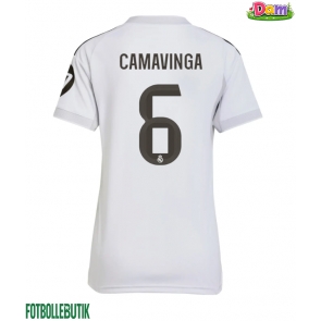 Real Madrid Eduardo Camavinga #6 Hemmatröja Kvinnor 2025-26 Kortärmad